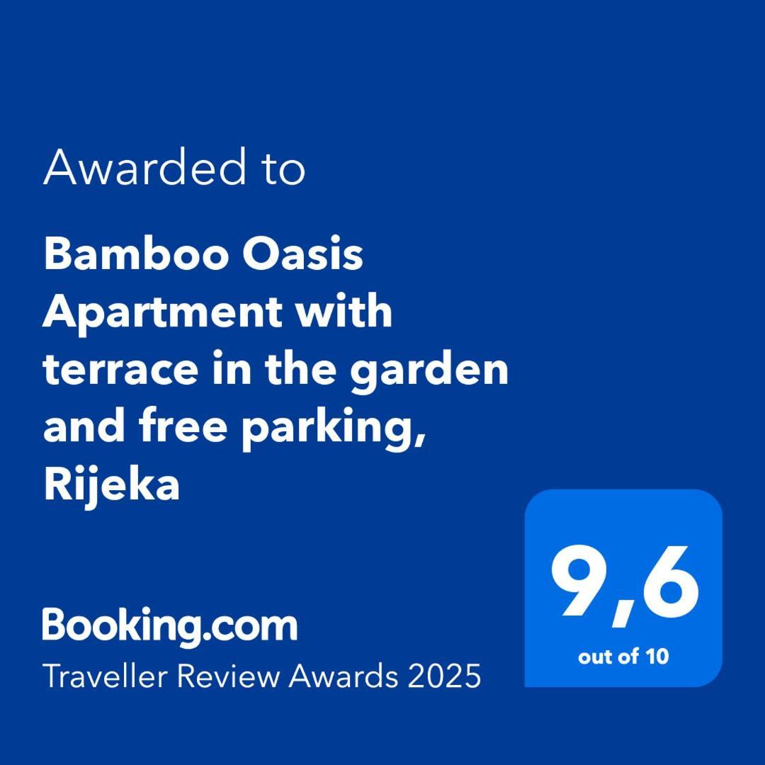 Bamboo Oasis Apartment With Terrace In The Garden And Free Parking, Rijeka Dış mekan fotoğraf